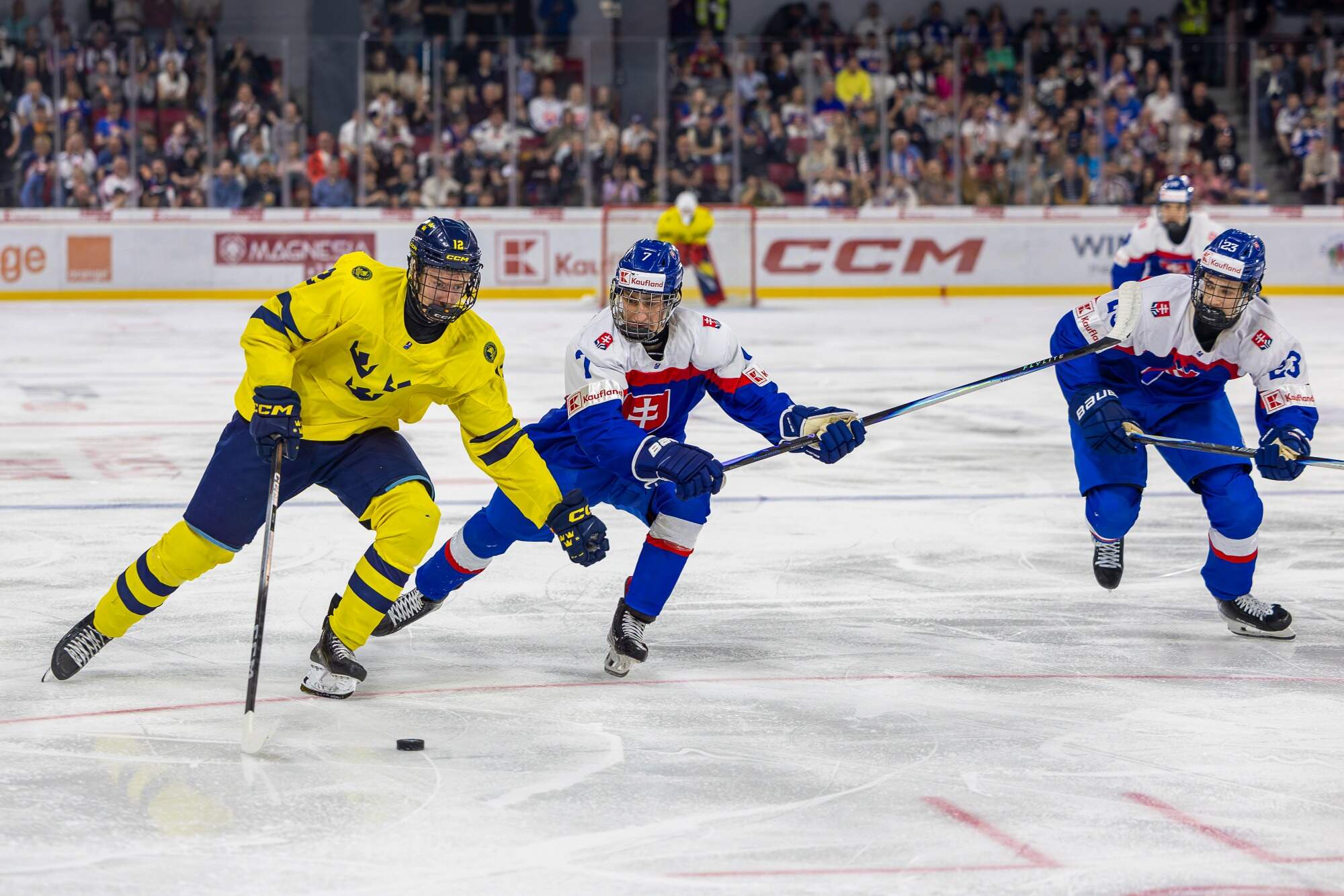 Slovenskí hráči U18 v akcii na MS 2026