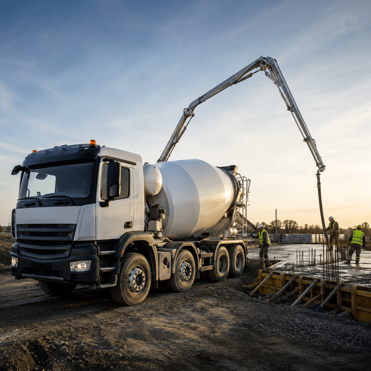 Autodomiešavač NB Beton — doprava betónu na stavbu